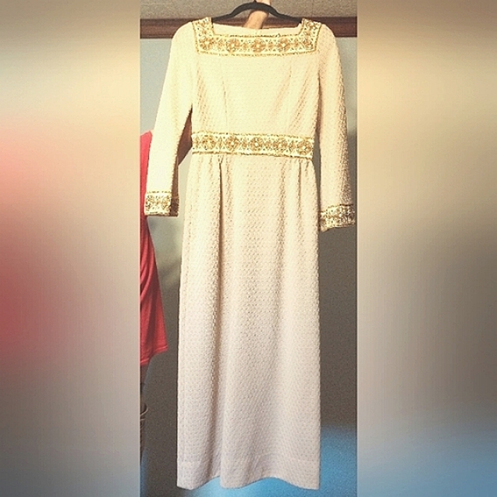 Vintage 1960s/70s empire waist dress, medieval style. Sz s/m. Good for cosplay!
